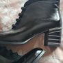 Loretta Vitale Patent Heeled Black Ankle Dress Boot Image 3
