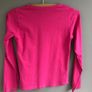 Size 6-8 (31-32 inch chest) pink long sleeved top Image 2
