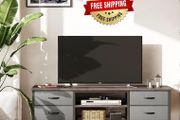 TV Stand with Storage, TV Console Table - 63 Inch, Grey