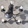 Ceiling Lamp chandelier Metal Black Image 3
