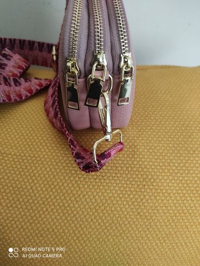 New 100% leather cross body bag