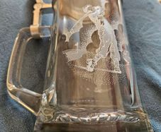 Glass Stein with Pewter Lid