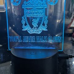 Laser etched glass