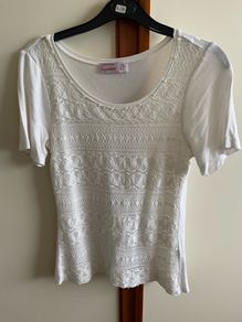 White t-shirt, size UK8(36)