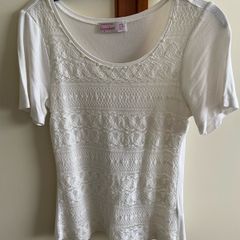 White t-shirt, size UK8(36)