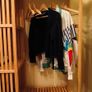 IKEA Nordkisa bamboo wardrobe with sliding door Image 4