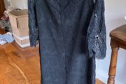 Monsoon black lace dress