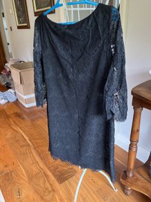 Monsoon black lace dress