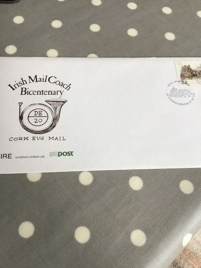 First Day Cover - Irish Mail Coach Bicentenary