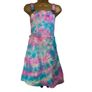 Handmade tie dye denim dungaree dress size 8 festival Season Postage included Image 2