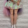 Barbie Extra #2 Curvy Asian Articulated doll Pink Purple Long Hair Used Please see photos Image 4