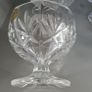 6x Crystal Stem Footed Dessert Dishes Ice Cream Bowls Image 4