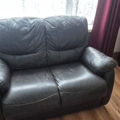 2 seat leather sofa
