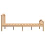 Bed Frame Solid Pinewood 120x200 cm Image 4