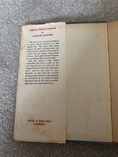 vintage hardcover edition of Great Expectations by Charles Dickens