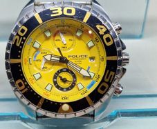POLICE Chronograph Watch  Yellow Dial