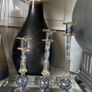Glass Staggered Candle Holders Image 2