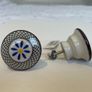 Patterned door knobs with washers and screws Image 4