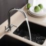 Kitchen Mixer Tap Dual Lever Swivel Spout Chrome Sink Taps (FREE POSTAGE) Image 5