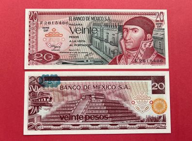 Mexico  20 Pesos  1977. ( uncirculated )