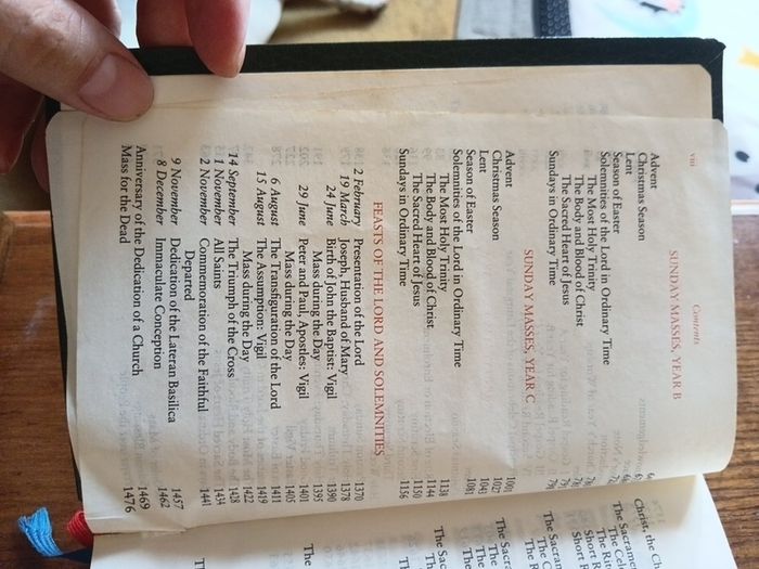 Catholic Bible Missal 1983 Leather Bound Vintage