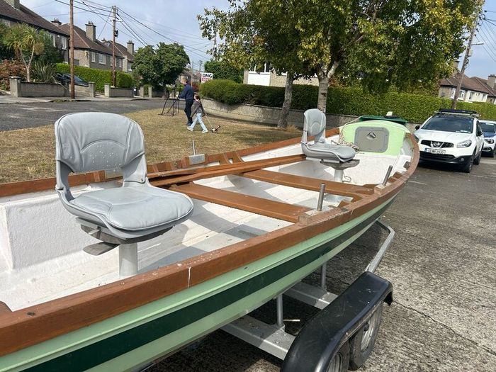 Lake boat, trailer and 15hp engine