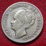 Netherlands 1 Gulden 1923 Queen Wilhelmina Silver Coin Image 2