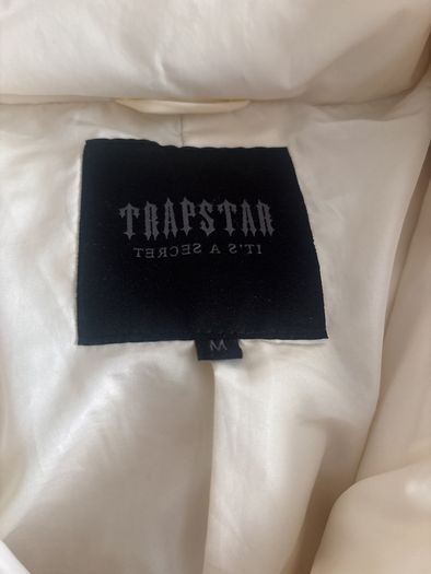 Cream Trapstar Puffer Jacket Medium