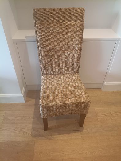 Woven dining chairs