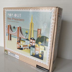 Pop-out and assemble San Francisco | 17 Pieces