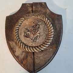 Brass plaque (disc) Naval Vessel Zest