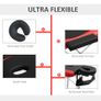 FREE EXPRESS SHIPPING Professional Portable Massage Table W/ Headrest-Black/Red Image 5