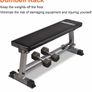 Flat Weight Bench Workout Flat Bench Weightlifting Bench with Dumbbell Rack Home Training Multiuse Fitness Bench Image 5