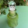 Vintage green ribbed glass scent bottle Price drop Image 2