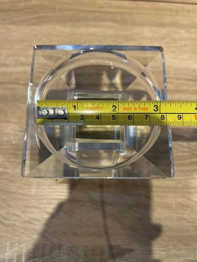 Glass Pillar Candle Holder