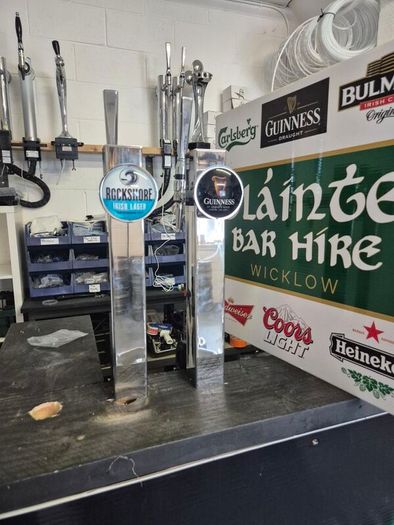 beer taps and cooler