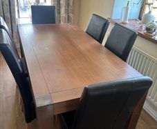 Dining table and 6 chairs