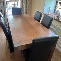 Dining table and 6 chairs