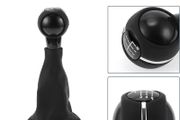 6 Speed Manual Gear Shifter Knob with Cover for Mini Cooper F55 F56 | Gearbox Stick Shifter Lever Knob Black White Plastic Faux Leather 1 Pcs