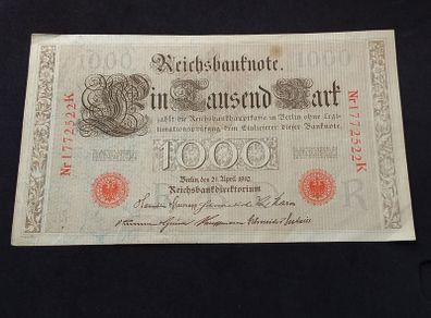 Imperial Germany 1910, 1000 Mark Banknote