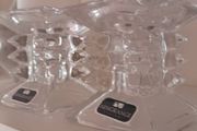 Newgrange candle holders glass
