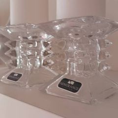 Newgrange candle holders glass