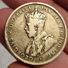 1924 Australian Silver Florin (Two Shillings) George V 92.5% Silver
