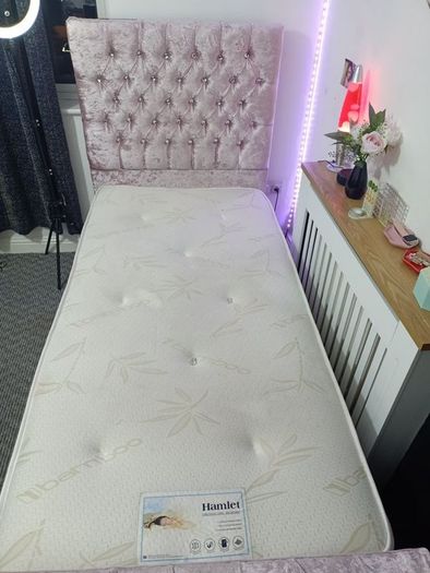 Single bed with mattress