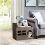 BRAND NEW Durable Wooden Cat Cave Bed Furniture Kitten Sleep Lounge House Bed with Cushion Pad Litter Box for Indoor Cats Image 3
