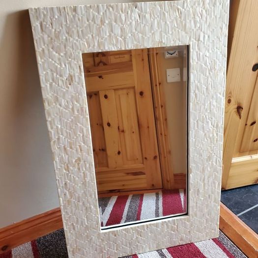 beautiful marble effect mirror