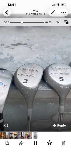 golf clubs and bag Free