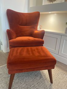 Arm Chair Rustic Orange Michael Murphy