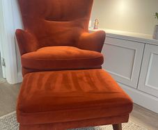 Arm Chair Rustic Orange Michael Murphy