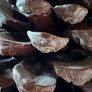 New XXXL frosted detail rustic resin Pinecone with subtle frost detail Image 2